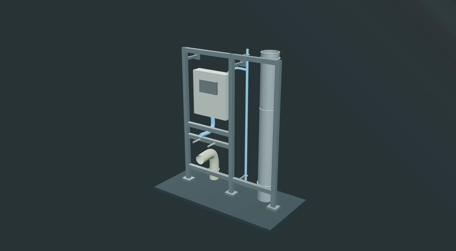Standardvorwand: schematisches 3D-Modell